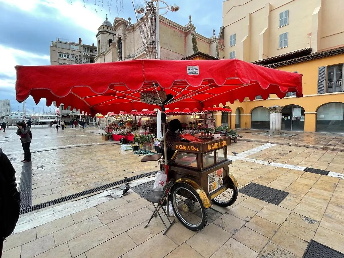 Vue sur rade appartement élégant vaste climatisé étage élevé ascenseur proche parking et toutes commodités au cœur du Toulon historique